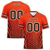 Custom Black Orange Ohio Personalized Authentic Football Jersey FBJ02-D023033-8